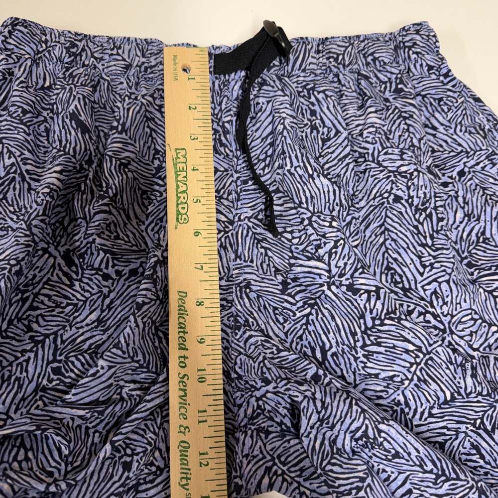 Columbia Mens Size L Shorts Blue Leaf Print Nylon Gorpcore Outdoor Hiking - Picture 9 of 10